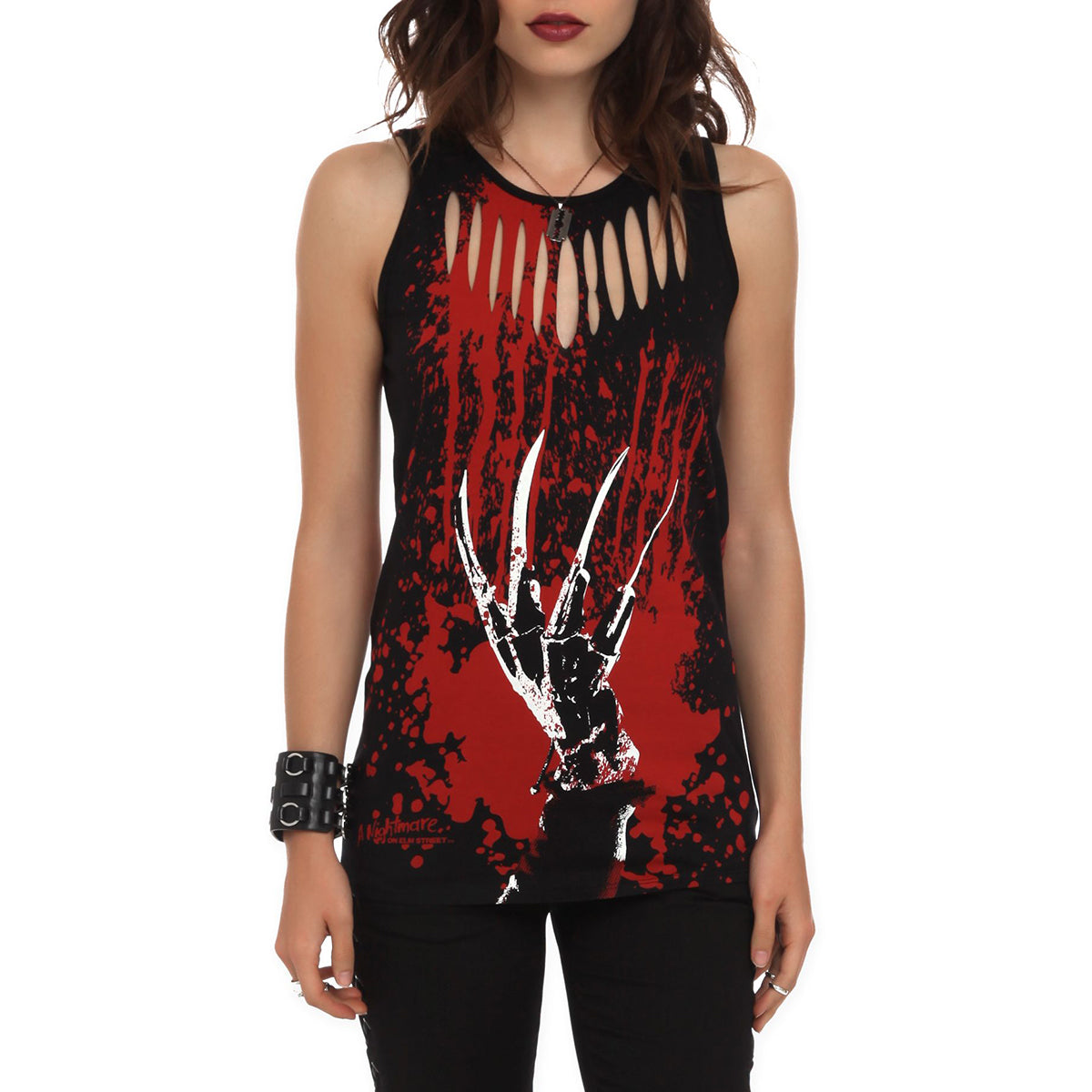 Horror Halloween Cut Out Tank Top - Wonder Skull