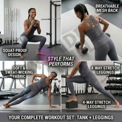 Scarlet Shadow Skulls Tanktop and Leggings