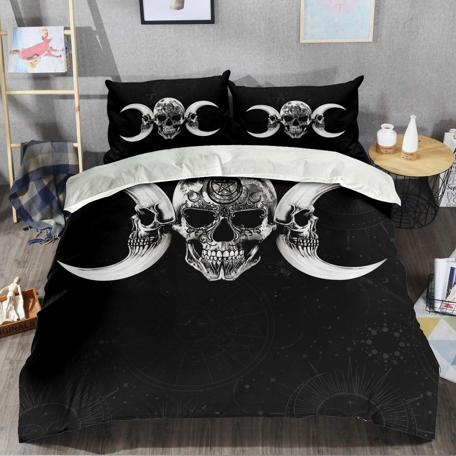 Gothic Quilt & Pillow Cases - Wonder Skull