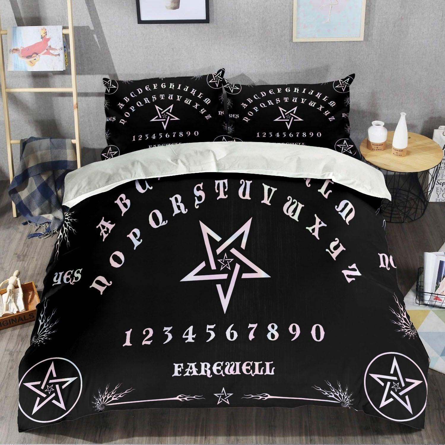 Ouija Board Black Tarot Quilt & Pillow Cases - Wonder Skull