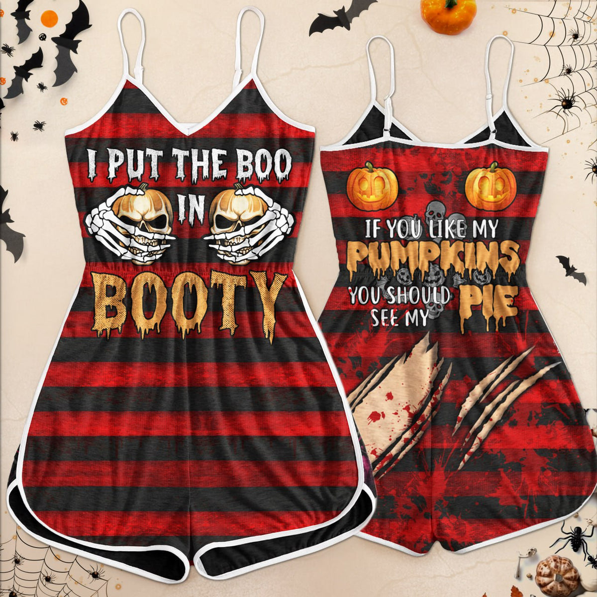 Stylish and Comfy Women's Romper Sleepwear - Stand Out This Halloween