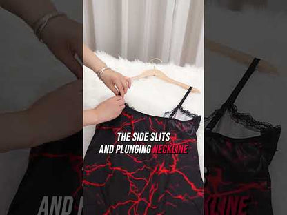 Crimson Shock Gothic Nightgown Sleepwear Set
