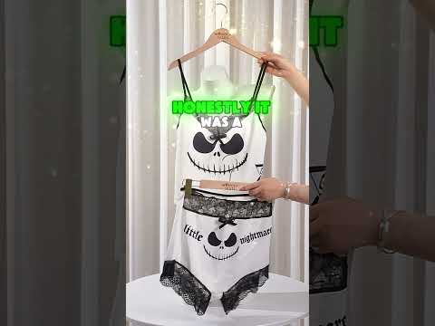  Wonder Skull "Unique Iconic Printing" Sleepwear Set features playful skull designs and elegant lace details for a whimsical yet sophisticated look. Made from high-quality materials, it offers comfort and durability, perfect for lounging and sleeping. This stylish set is a must-have for a unique nighttime wardrobe.