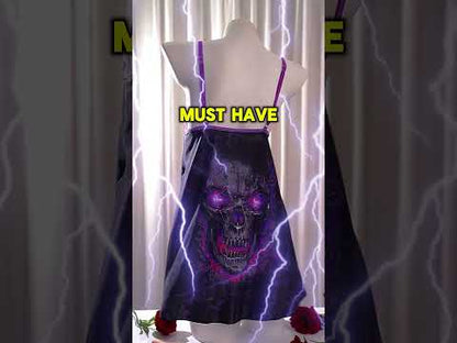 Violet Rage Gothic Lace Babydoll Nightgown Sleepwear Set