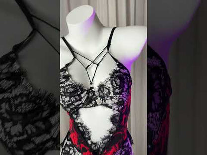 Wild Chaos Sweet Lingerie Pajama Sleepwear Set