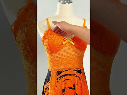 Burning Romance Nightgown Sleepwear Set
