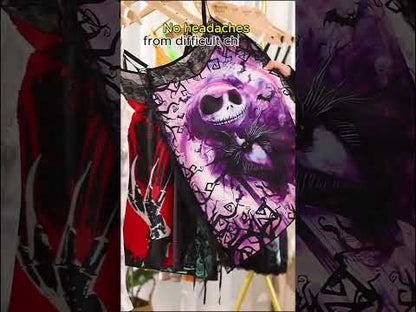 Crimson Bloom Skull Lace Lingerie Comfort Sleepwear Pajama Set