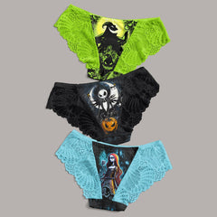 Sexy Nightmare Lace Panty Set - Wonder Skull