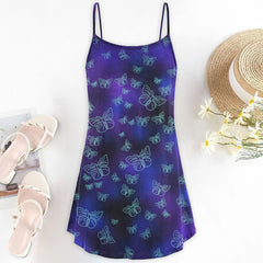 Skull Butterfly Short Cami Dress - Wonder Skull