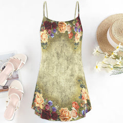 Skull Rose Short Cami Dress - Wonder Skull