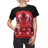 Dark Snowman All Over Print T-shirt For Women - Wonder Skull