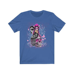 Cute Fairy Pink Sugar Skull Breast Cancer Ribbon T-Shirt - Wonder Skull