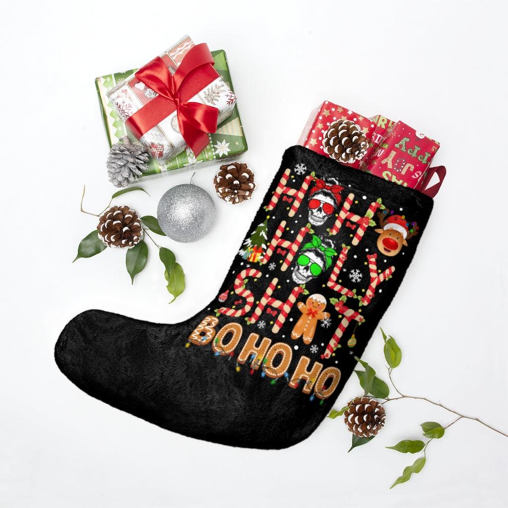 Funny Mama HoHo Bo Ho Ho Ho Christmas Stockings - Wonder Skull