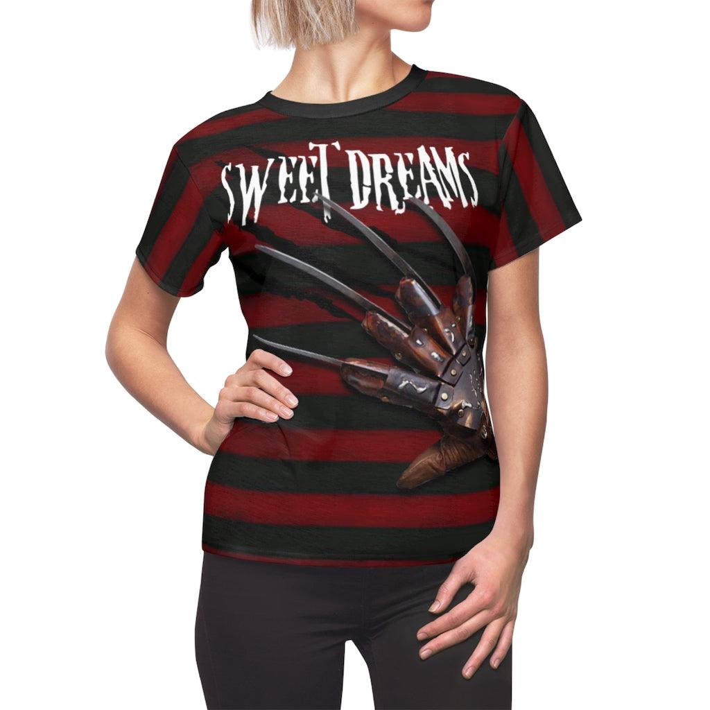 Scary Halloween All Over Print T-shirt For Women - Wonder Skull