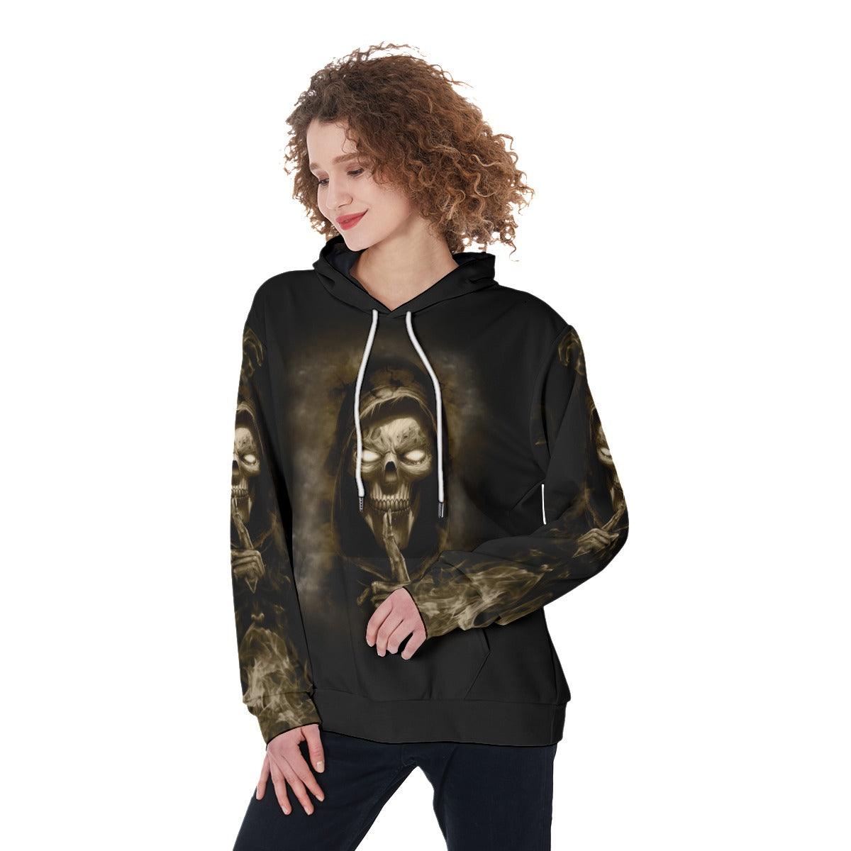 I Hate It When The Voice In My Head Funny Hoodie For Women - Wonder Skull