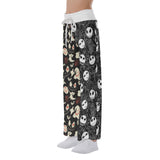 Halloween Dark Nightmare Women's High-waisted Wide Leg Pants | Wonder Skull