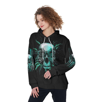 They Whispered To Her You Cannot Withstand The Storm Funny Hoodie For Women - Wonder Skull