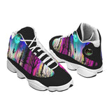 Nightmare Women's Curved Colorful Basketball Shoes Sneaker - Wonder Skull