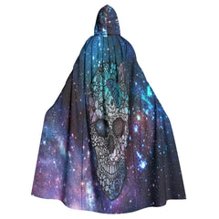 Galaxy Skull Butterfly Hooded Cloak - Wonder Skull