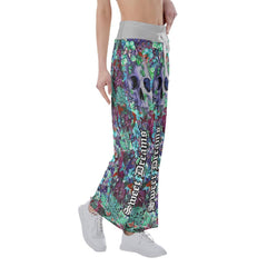 Sweet Dream Skull Flower High-waisted Wide Leg Pants - Wonder Skull