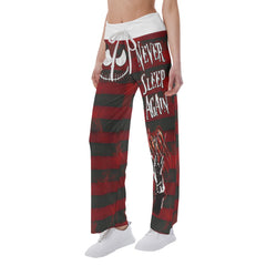 Nightmare Emo Horror Women's High-waisted Wide Leg Pants | Wonder Skull