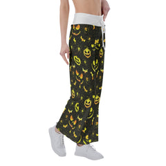 Halloween Nightmare Bat Women's High-waisted Wide Leg Pants | Wonder Skull