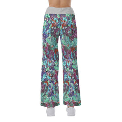 Sweet Dream Skull Flower High-waisted Wide Leg Pants - Wonder Skull