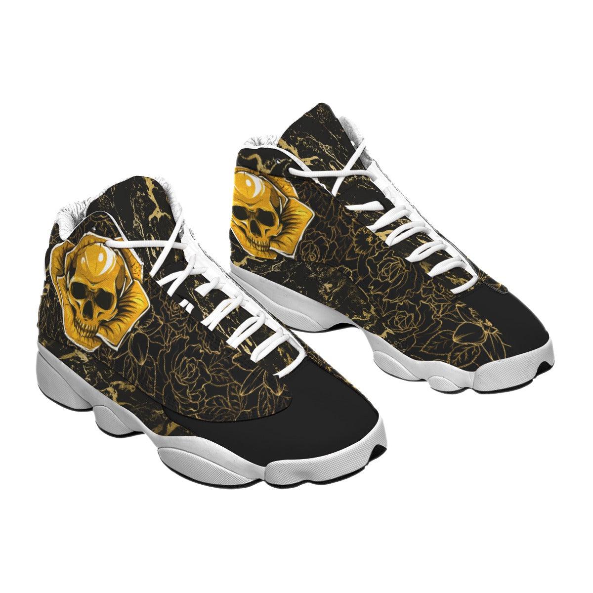 Skull Yellow Flower Women's Sneaker Shoes - Wonder Skull