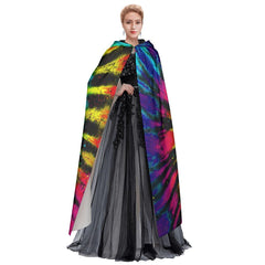 Tie Dye Skull Hooded Cloak - Wonder Skull