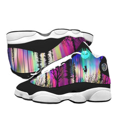 Nightmare Women's Curved Colorful Basketball Shoes Sneaker - Wonder Skull