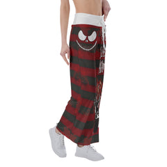 Nightmare Emo Horror Women's High-waisted Wide Leg Pants | Wonder Skull