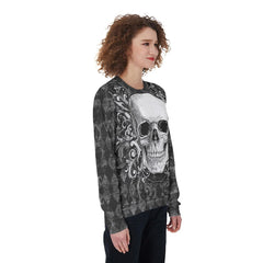 Gothic Skull Heavy Fleece Sweatshirt - Wonder Skull