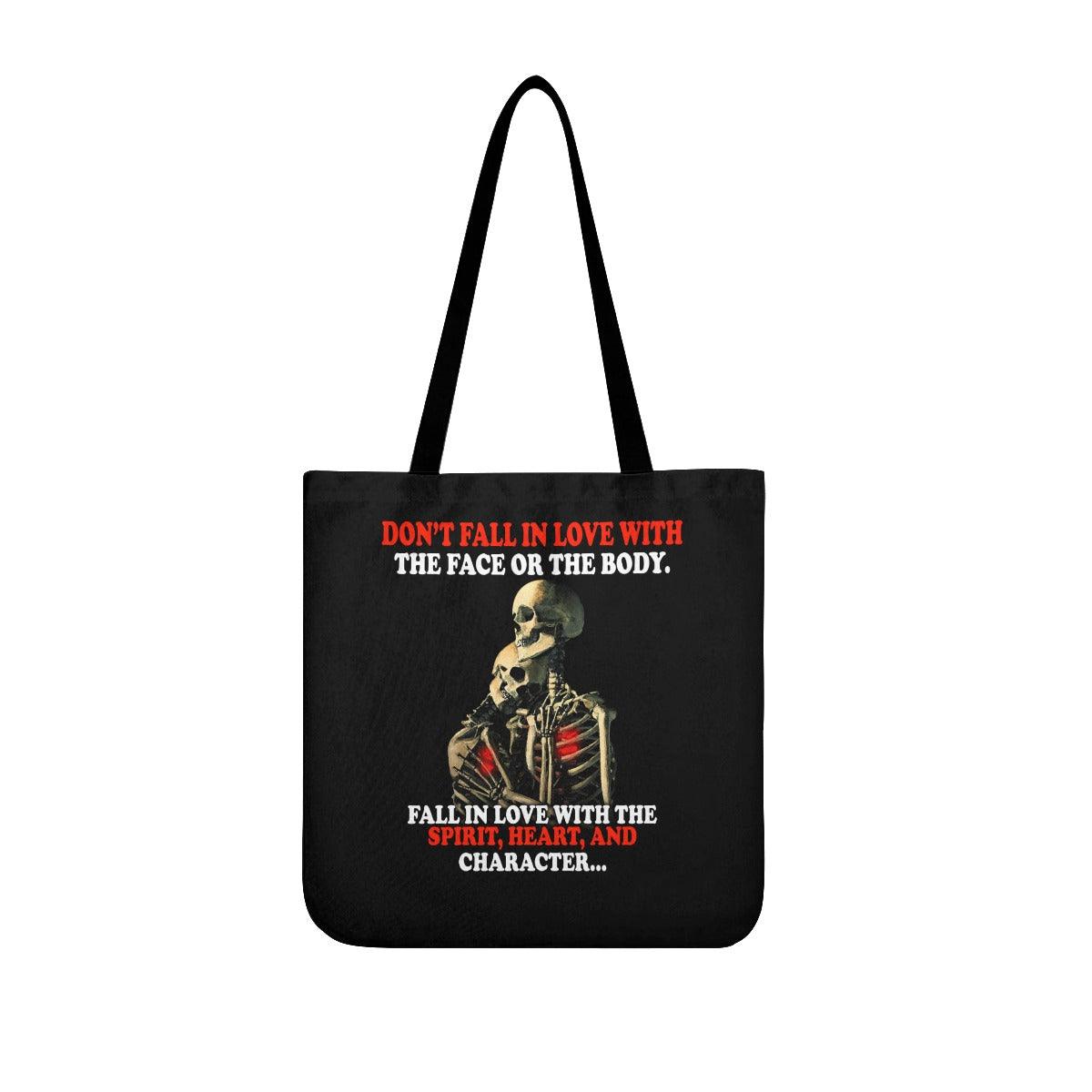 Don't Fall In Love With The Face Or The Body Tote Bags - Wonder Skull