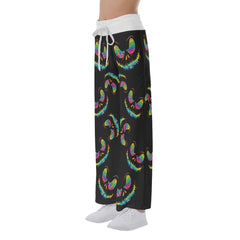 Nightmare Skull Gradiant Women's High-waisted Wide Leg Pants | Wonder Skull