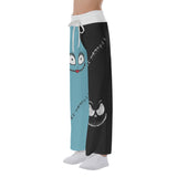 Halloween Nightmare Art Women's High-waisted Wide Leg Pants | Wonder Skull