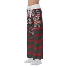 Sweet Halloween Horror Women's High-waisted Wide Leg Pants | Wonder Skull