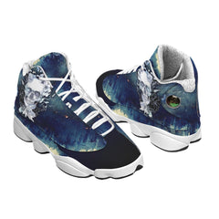 Skull Blue Art Women's Sneaker Shoes - Wonder Skull