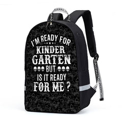 Skull Pattern Backpack Kindergarten For Back To School - Wonder Skull