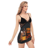 I Want To Be A Witch Lace Chemise Nightgown - Wonder Skull