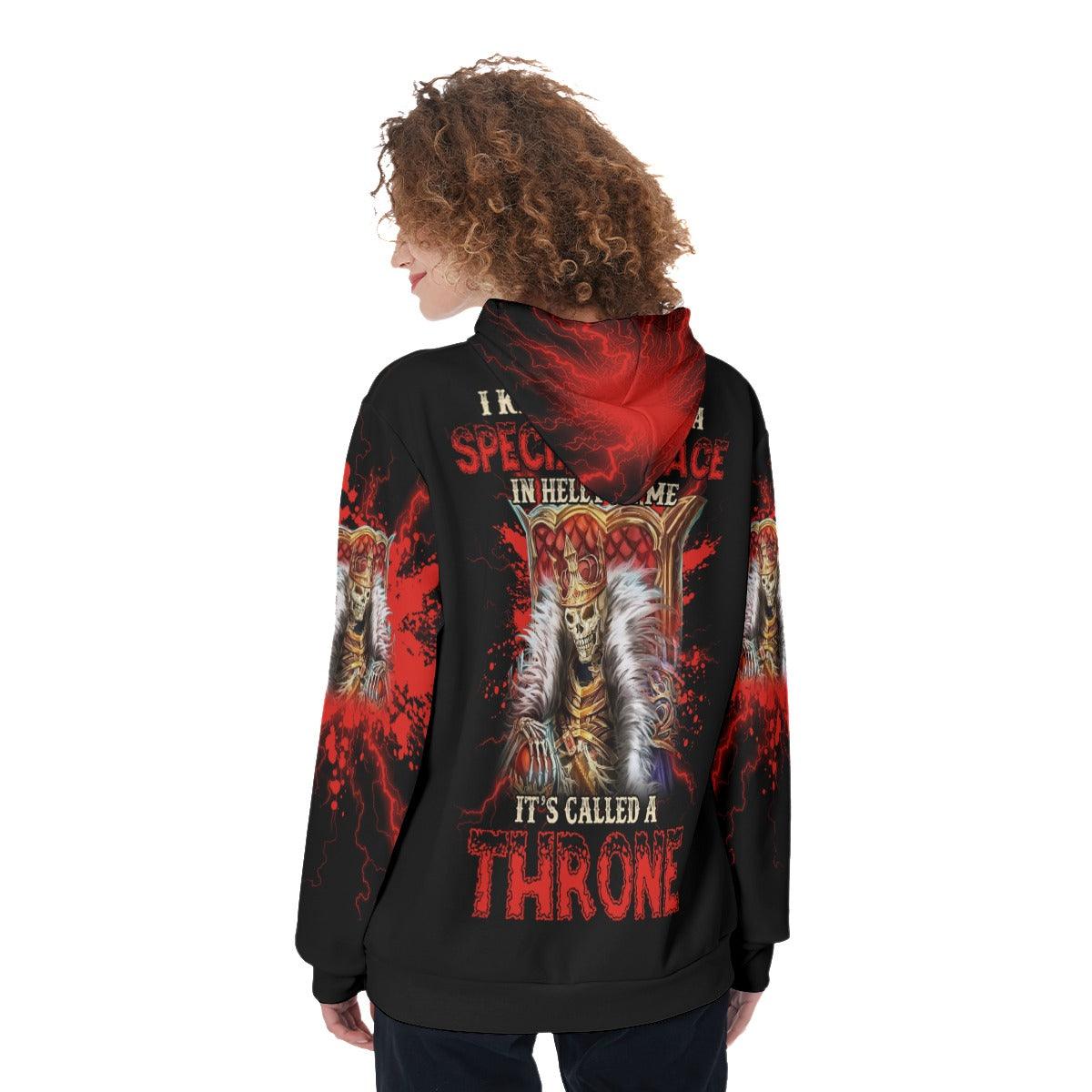 I Know There's A Special Place In Hell Funny Hoodie For Women - Wonder Skull