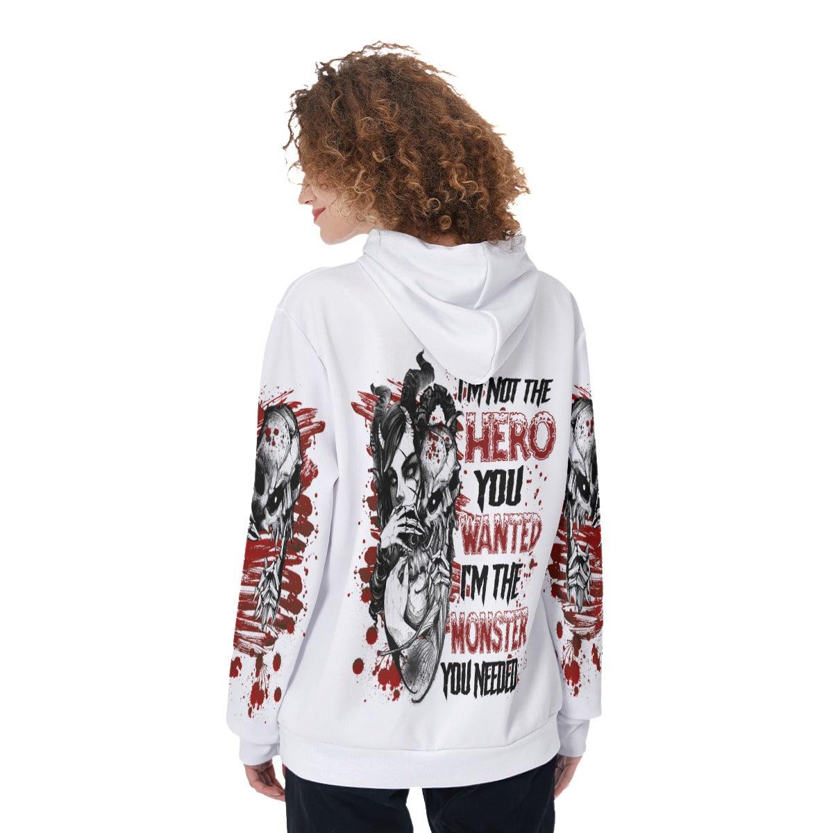 I'm Not The Hero You Wanted Funny Hoodie For Women - Wonder Skull