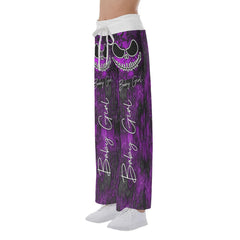 Horror Purple Nightmare High-waisted Wide Leg Pants - Wonder Skull