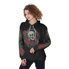 Skull Rose I'm Not Rude I Just Have The Balls Funny Hoodie For Women - Wonder Skull