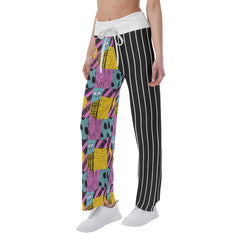 Nightmare Theme Art Women's High-waisted Wide Leg Pants | Wonder Skull