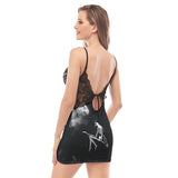 Skeleton Witch Lace Chemise Nightgown - Wonder Skull