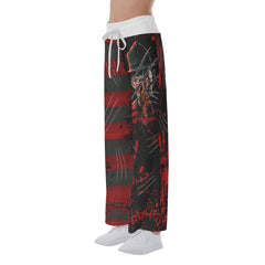 Nightmare Horror Art Women's High-waisted Wide Leg Pants