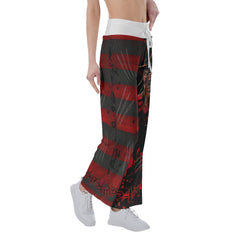 Nightmare Horror Art Women's High-waisted Wide Leg Pants