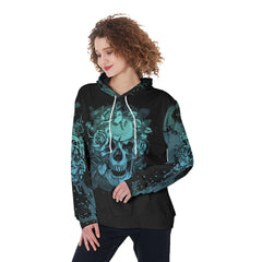 Green Skull Tread Carefully Muthafuka Funny Hoodie For Women - Wonder Skull