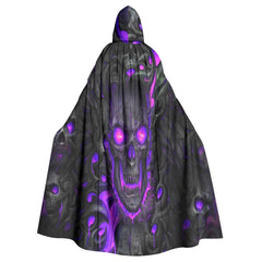 Purple Skull Lava Hooded Cloak - Wonder Skull