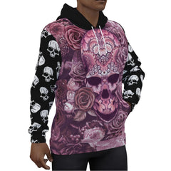 Pink Ancient Skull Hoodie| Wonder Skull